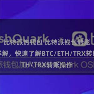 比特派热钱包 比特派钱包转账教程详解，快速了解BTC/ETH/TRX转账操作