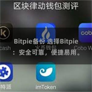 Bitpie备份 选择Bitpie：安全可靠，便捷易用。