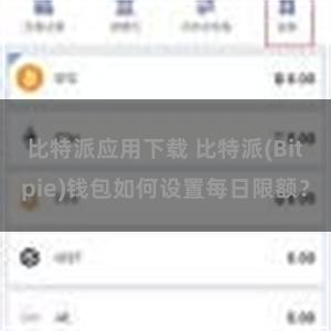 比特派应用下载 比特派(Bitpie)钱包如何设置每日限额？