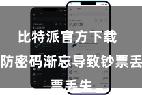 比特派官方下载  以防密码渐忘导致钞票丢失